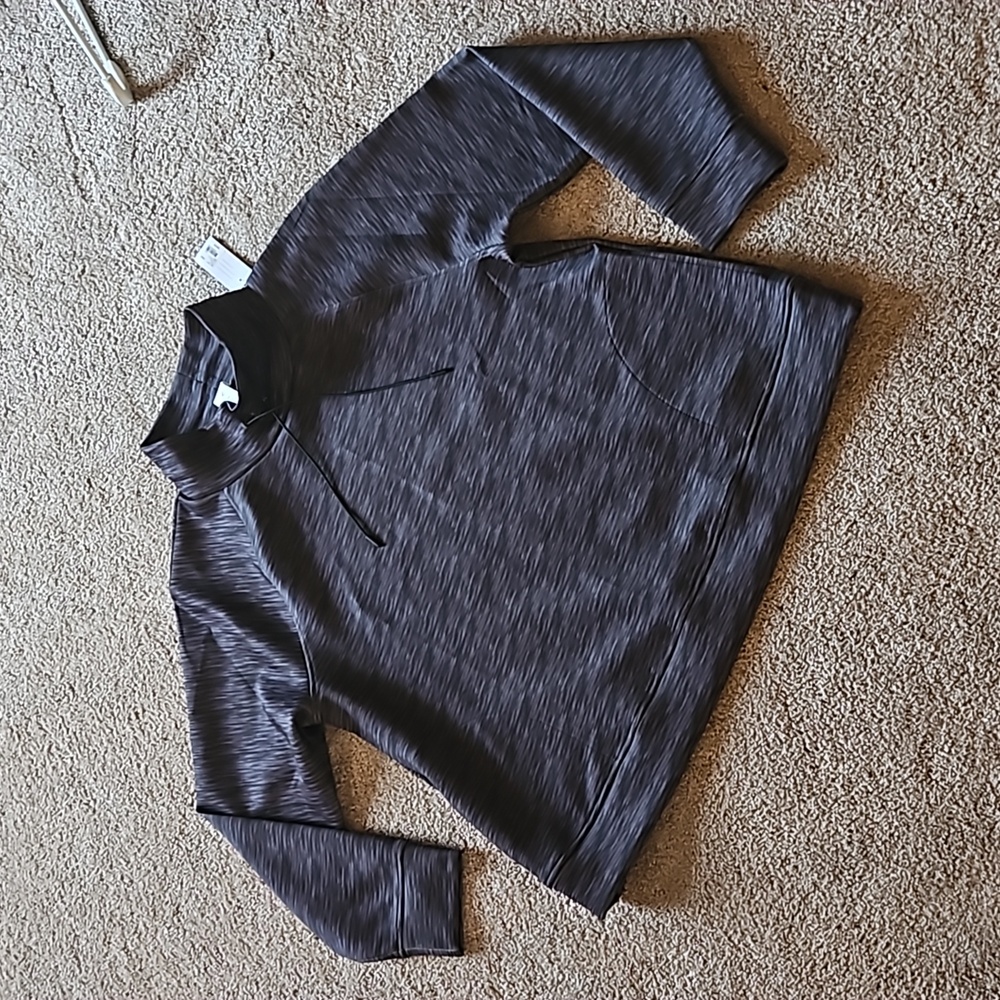 NWT gray activewear sweater